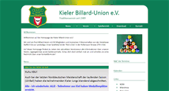 Desktop Screenshot of kieler-billard-union.de